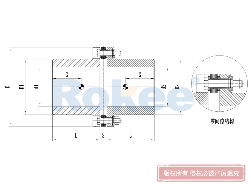 單節(jié)膜片聯(lián)軸器,中低速膜片聯(lián)軸器,標準金屬膜片聯(lián)軸器